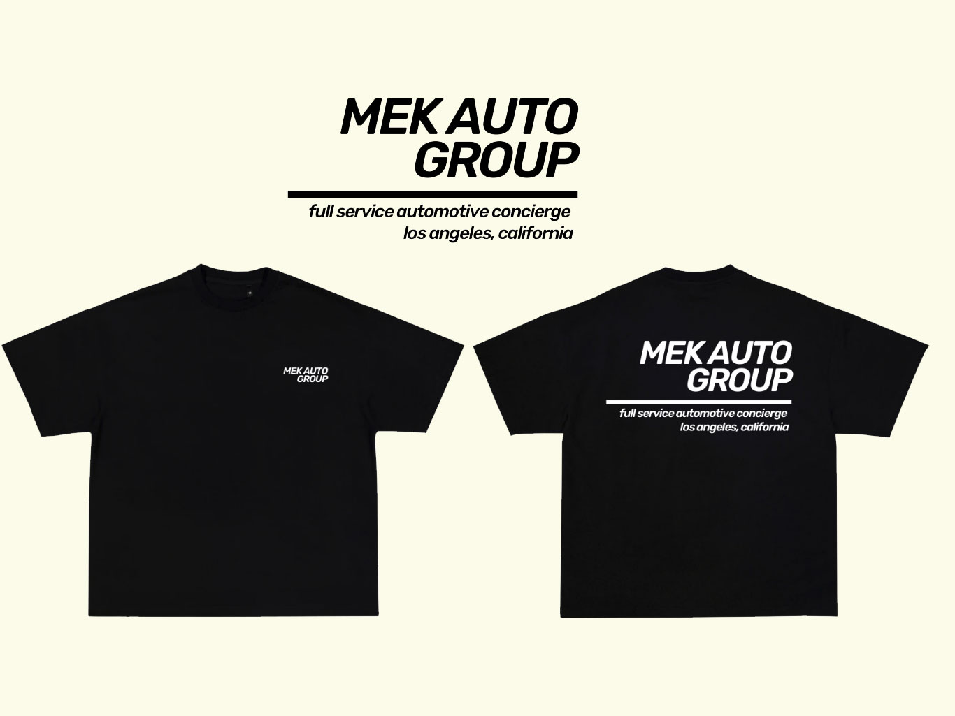 Mek Auto Group Shirt Mockup