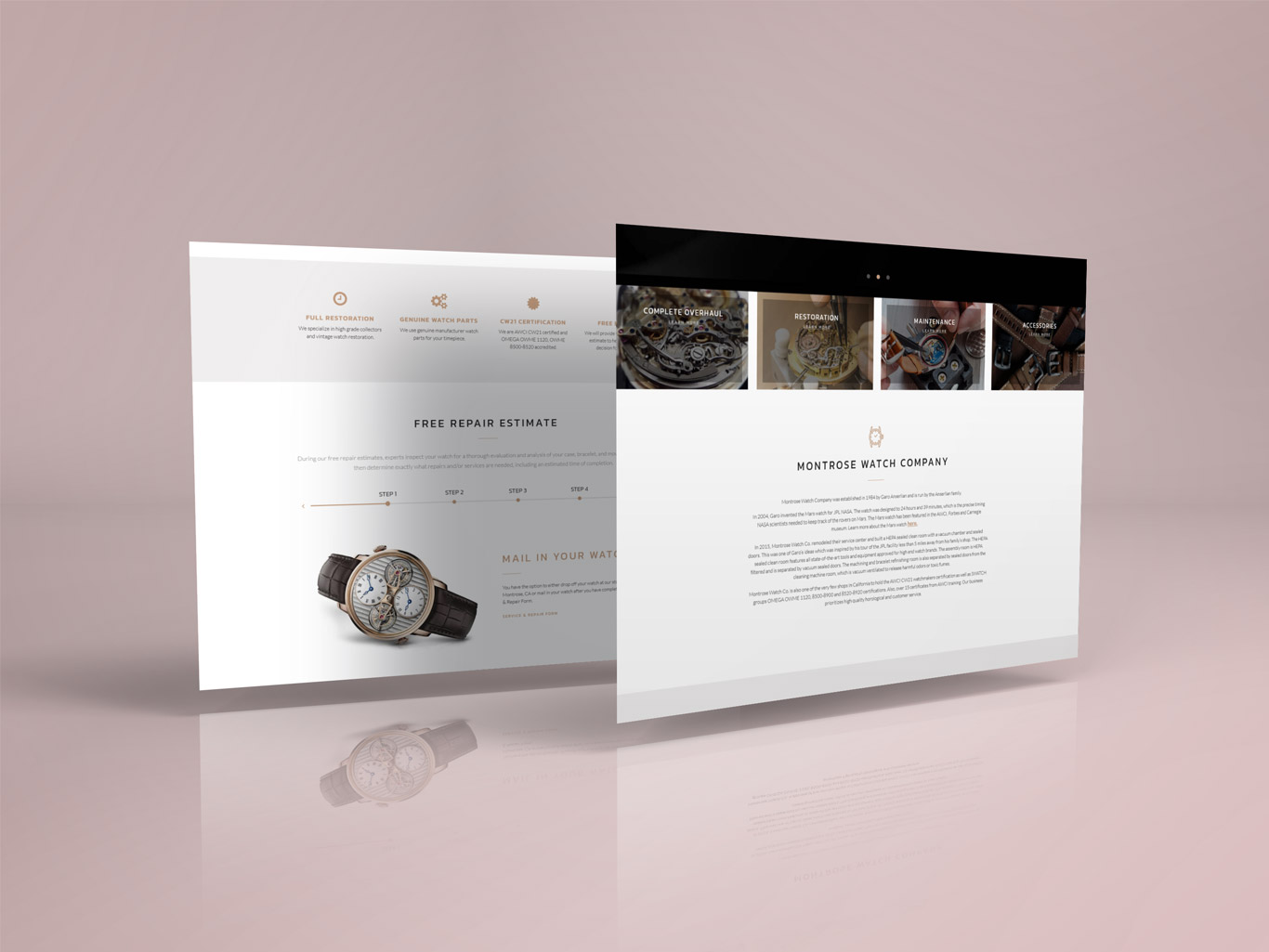 Montrose Watch Co. Website Showcase