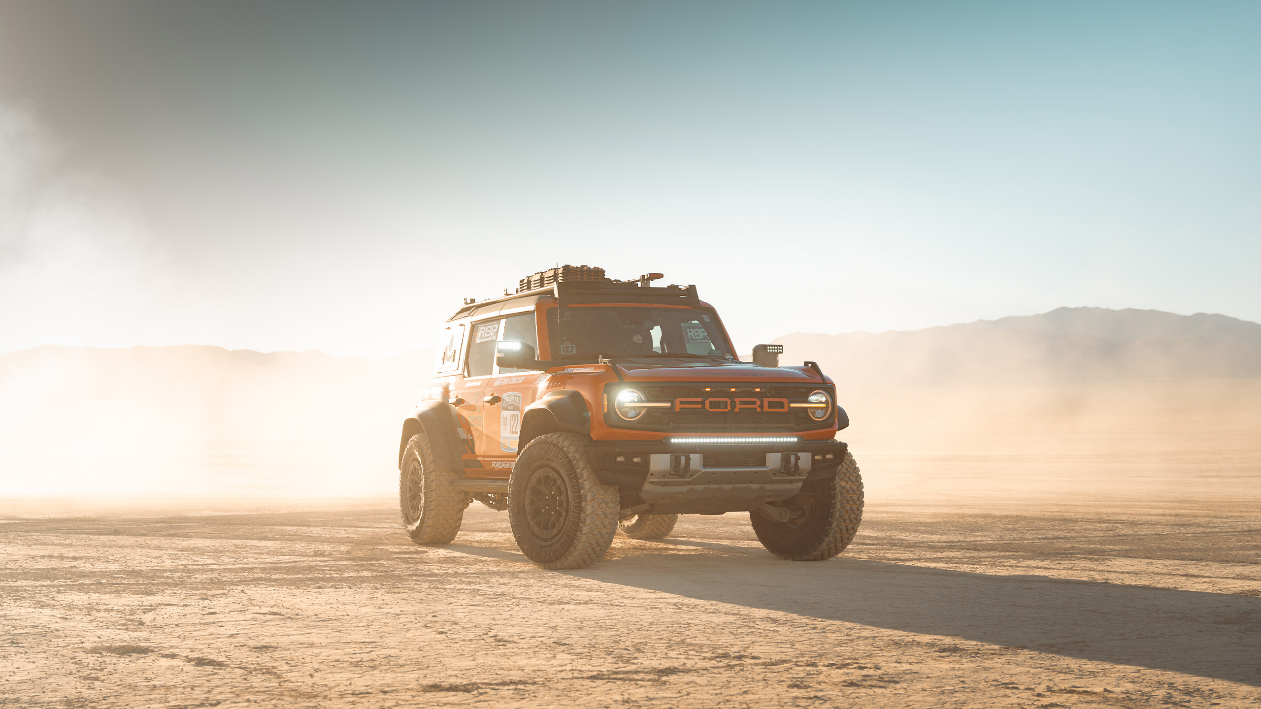 ford bronco raptor rally truck hero