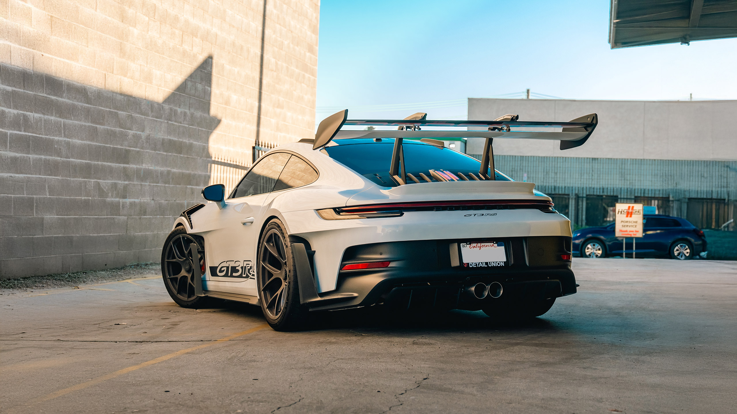 porsche gt3rs rear at house automotive