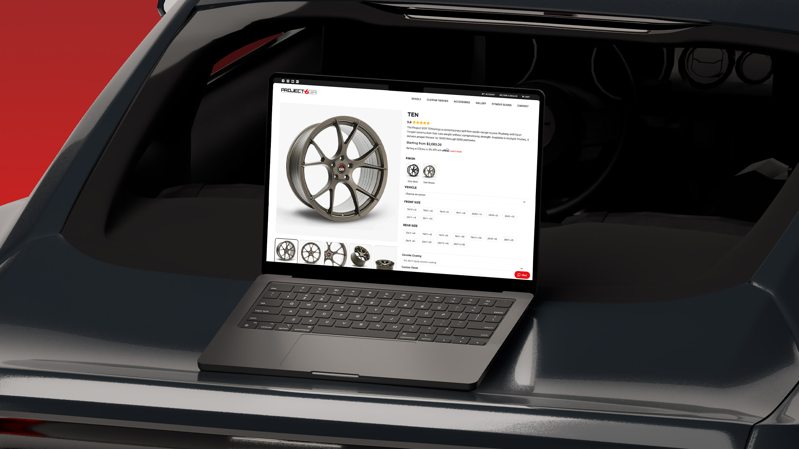 project 6gr website mock