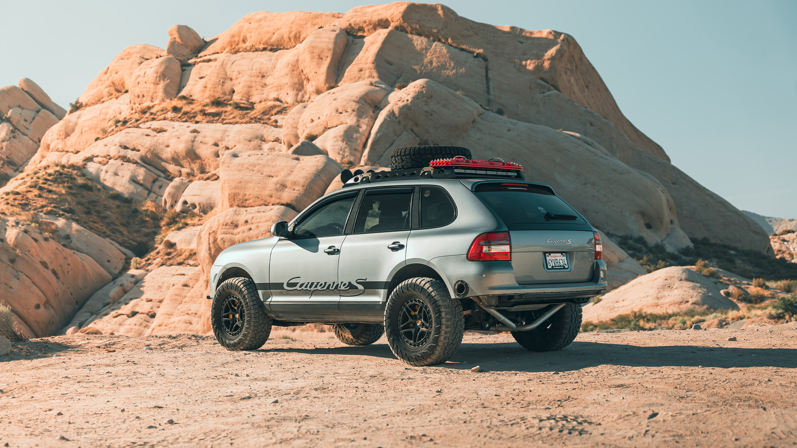 silver porsche cayenne s overland