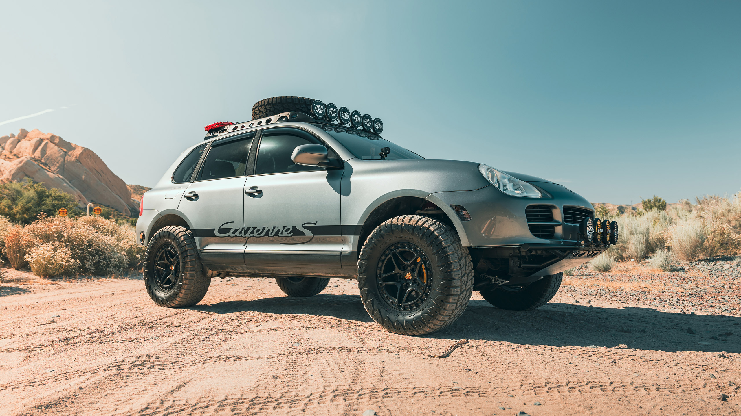 silver porsche cayenne s overland