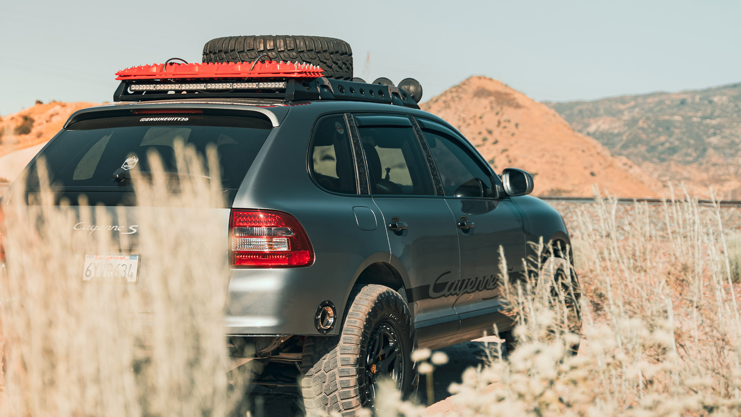 silver porsche cayenne s overland