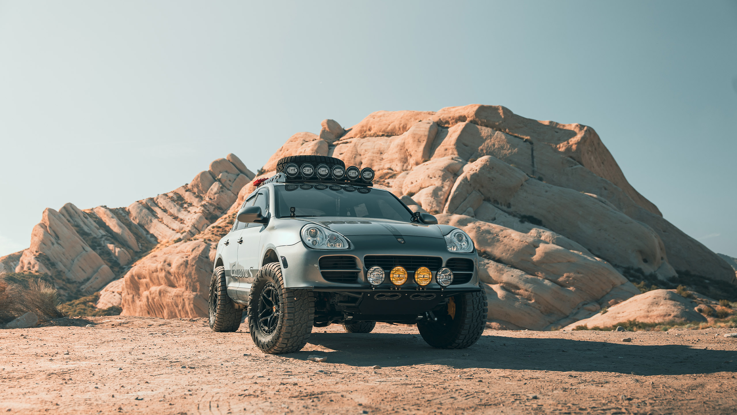 silver porsche cayenne s overland
