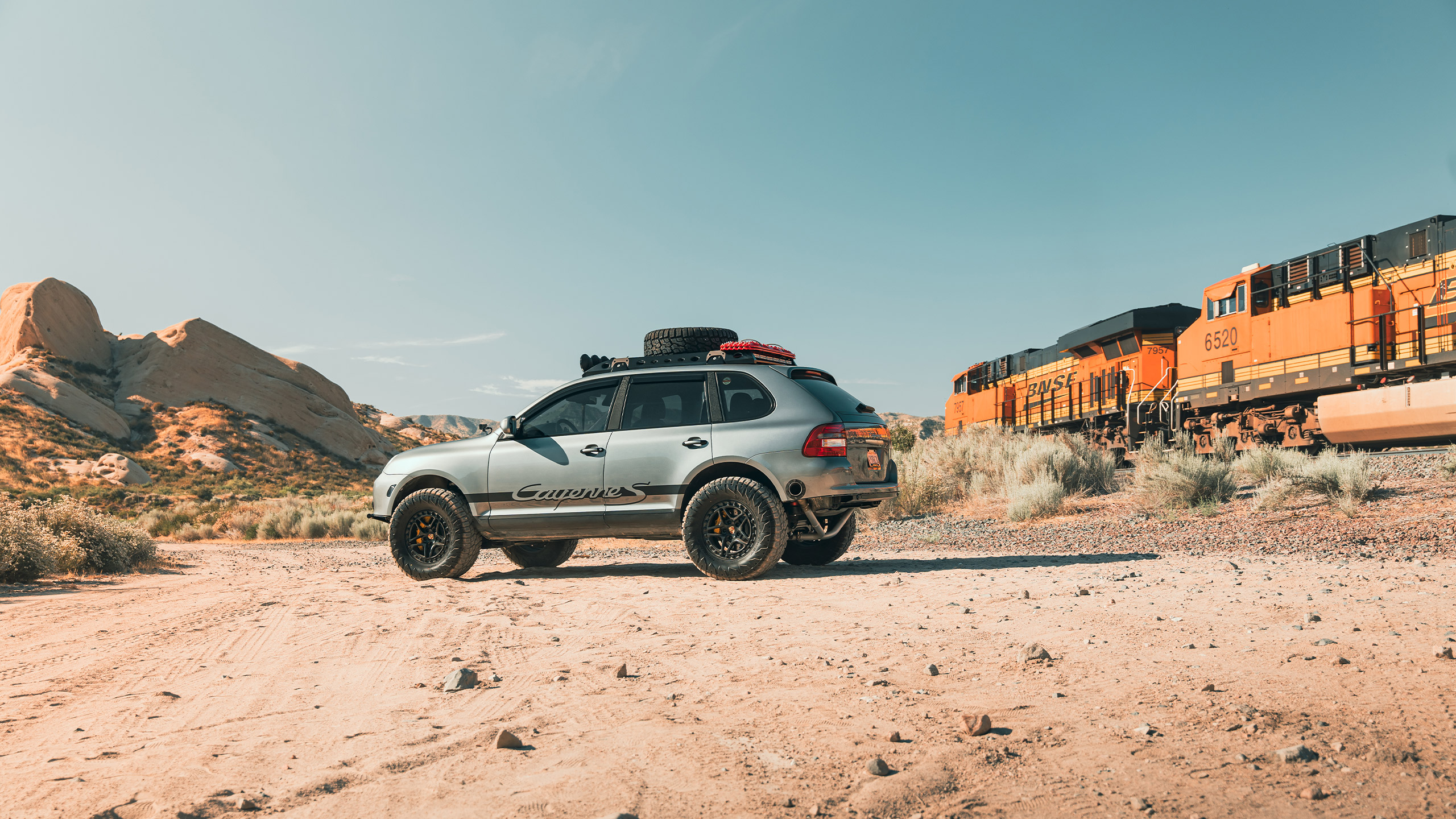 silver porsche cayenne s overland