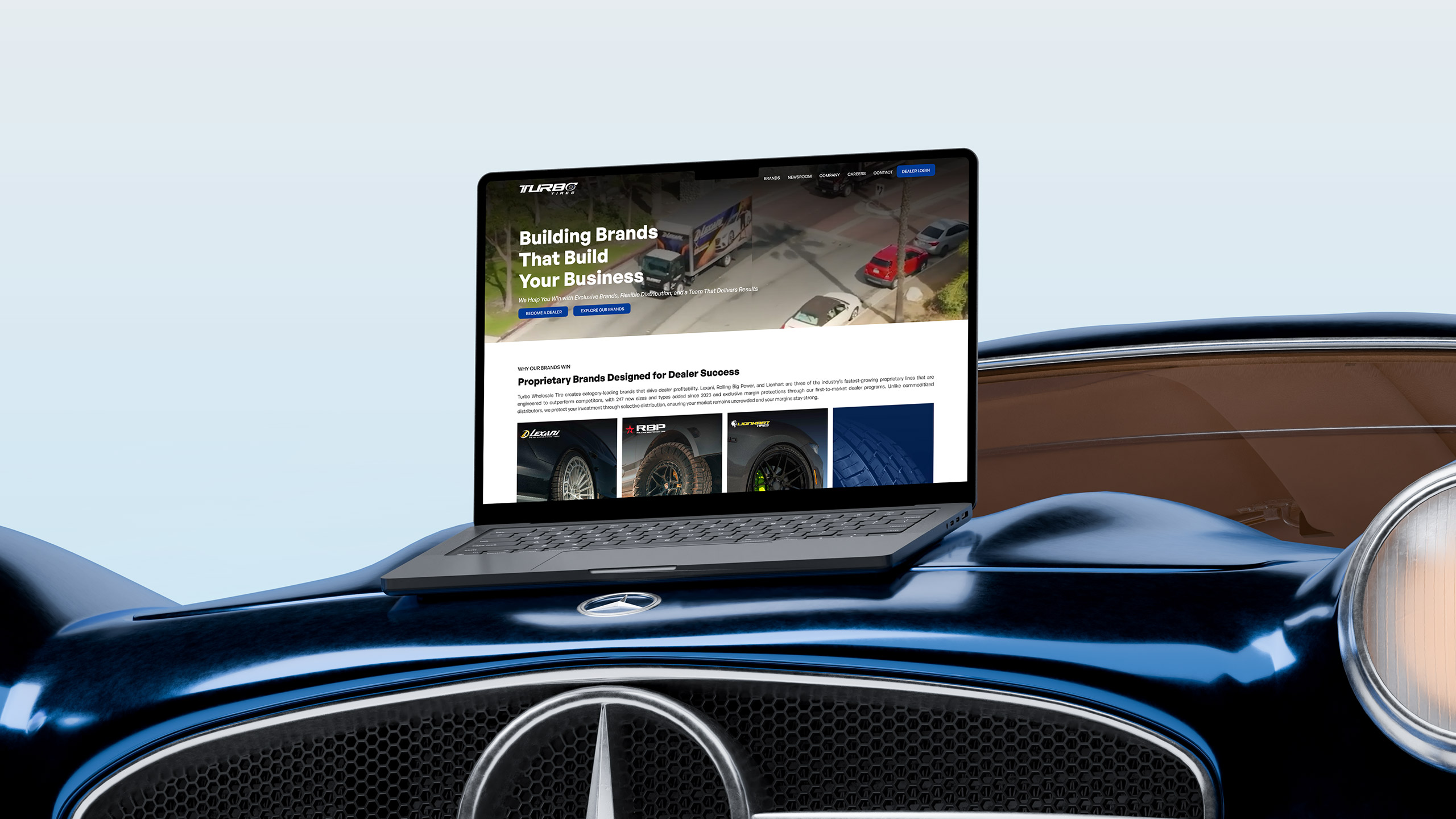 turbo tires website mock